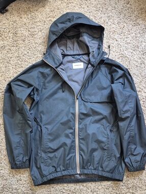 Brandblack Hooded Rain Jacket/Windbreaker